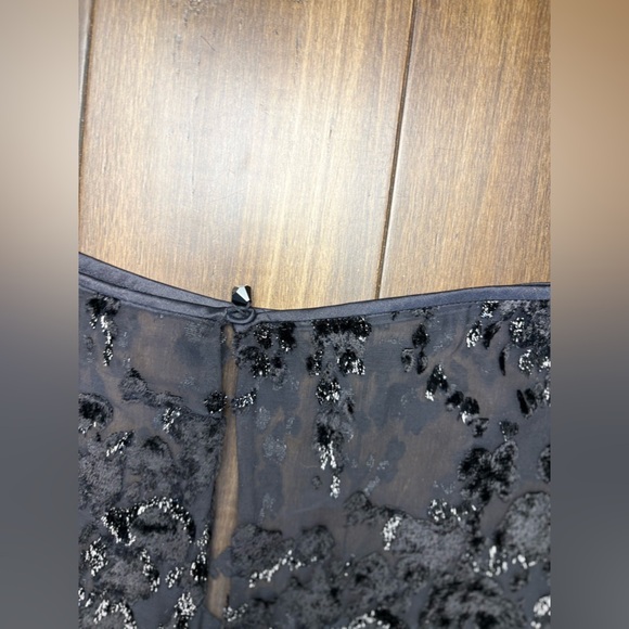 Size L Sheer Long Sleeved Animal Print Maxi Key Hole Round Neck Dress whimsigoth - Picture 11 of 13